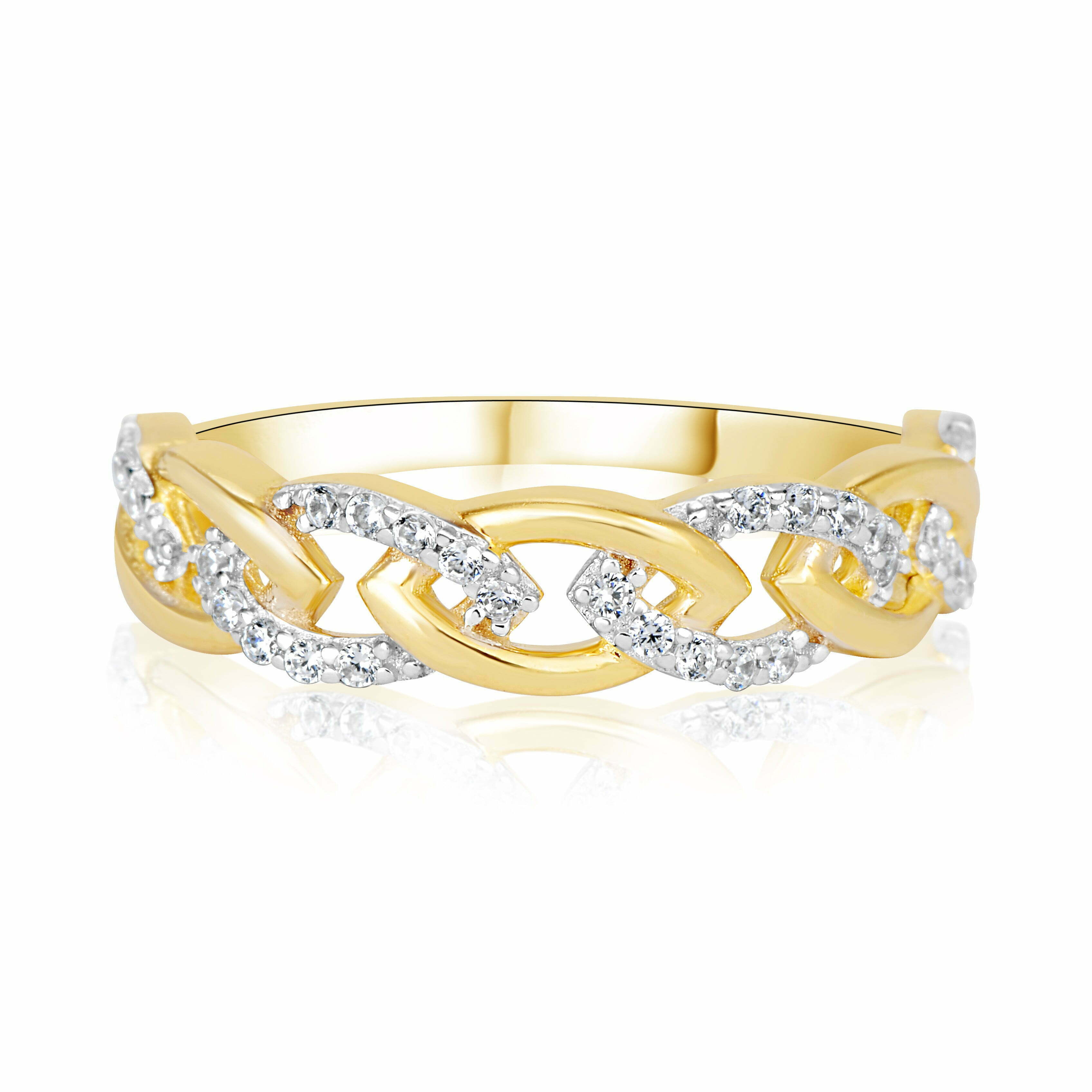 טבעת יהלומים זהב צהוב – נעמי