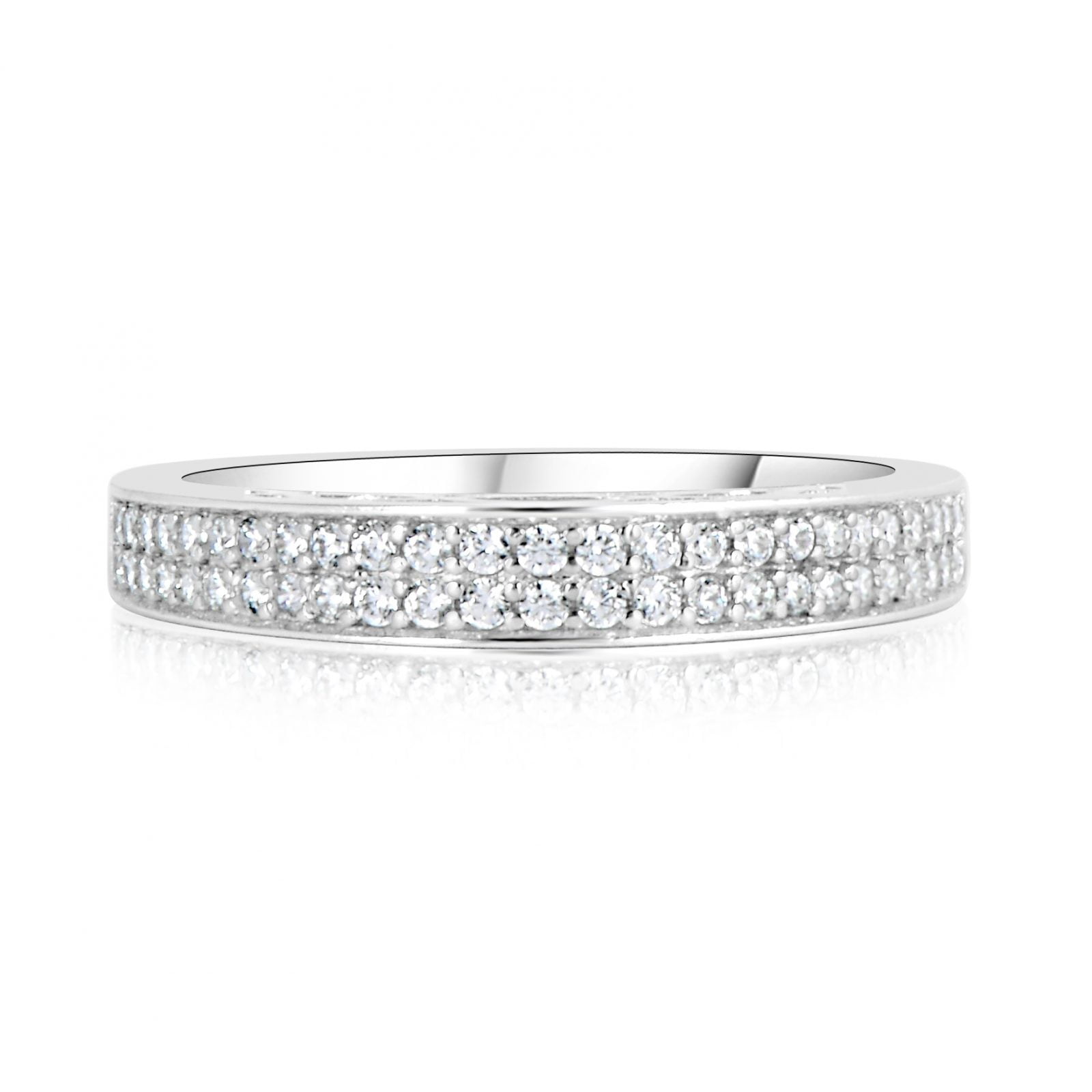 טבעת אירוסין עם יהלומים בשורה קלואי Chloe