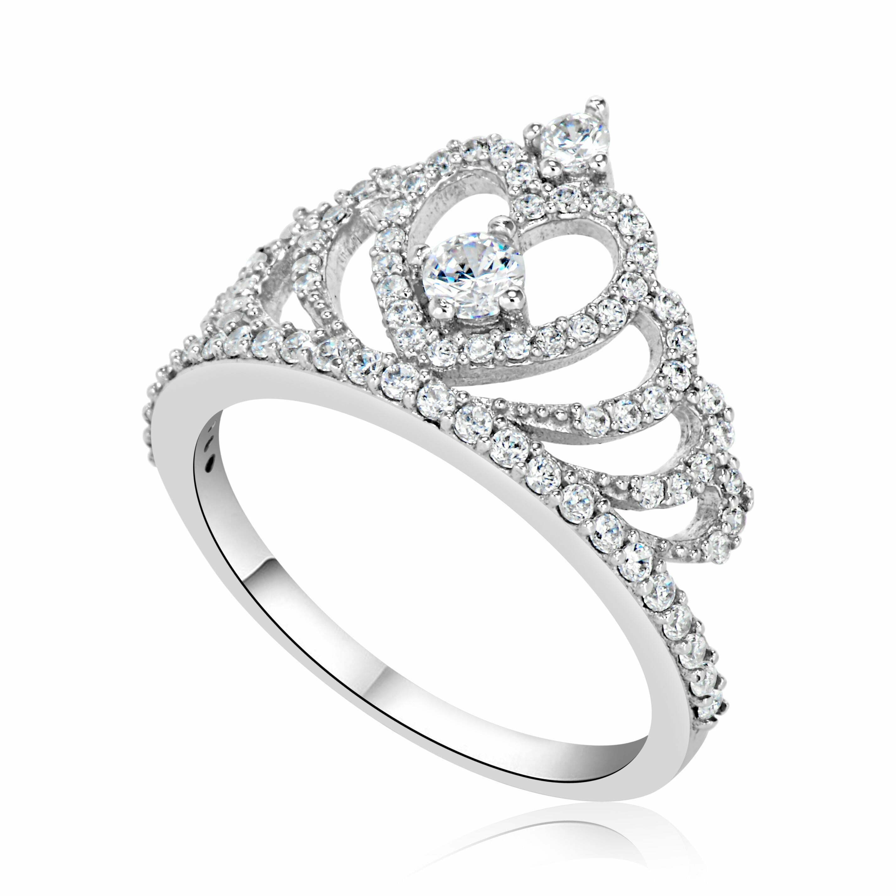 טבעת אירוסין זהב לבן מיוחדת יוקרתית Queen קווין