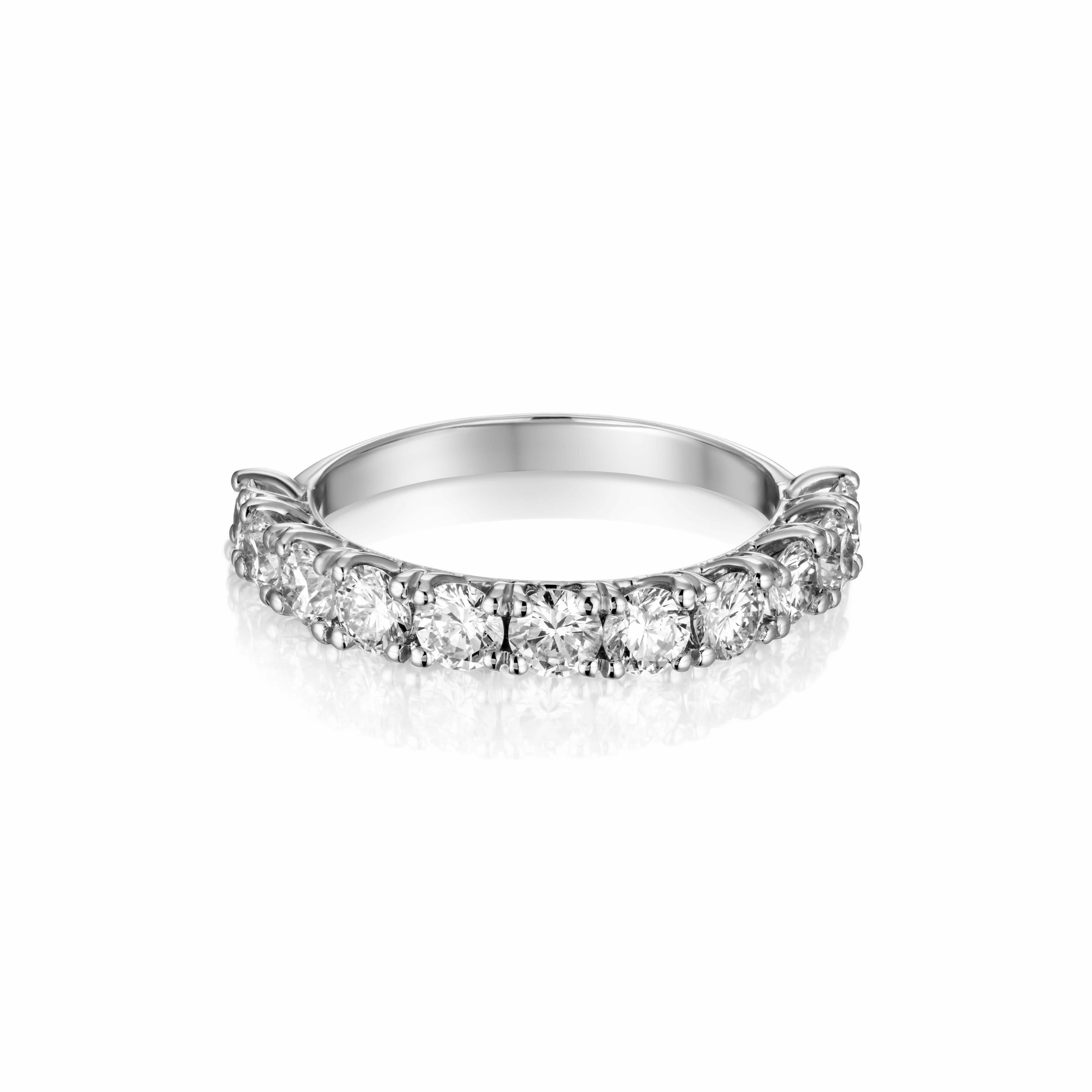 טבעת יהלומים זהב לבן –  גולדי